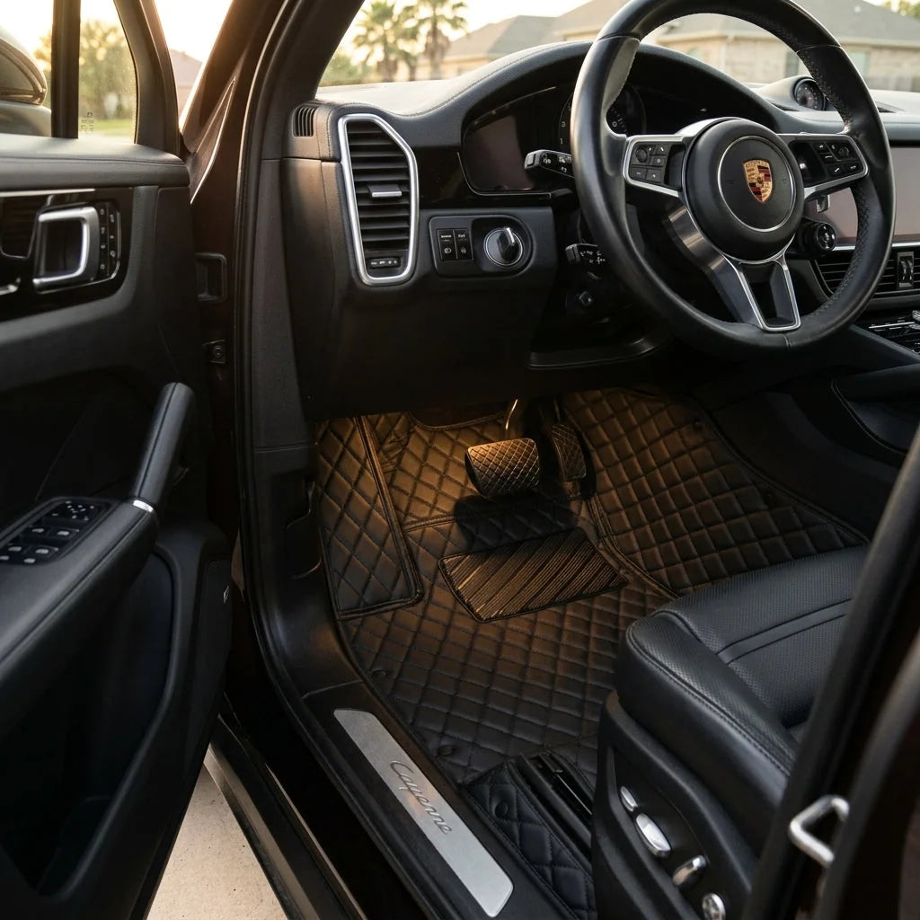 Custom Fit SUV Mats - All Black - Diamond