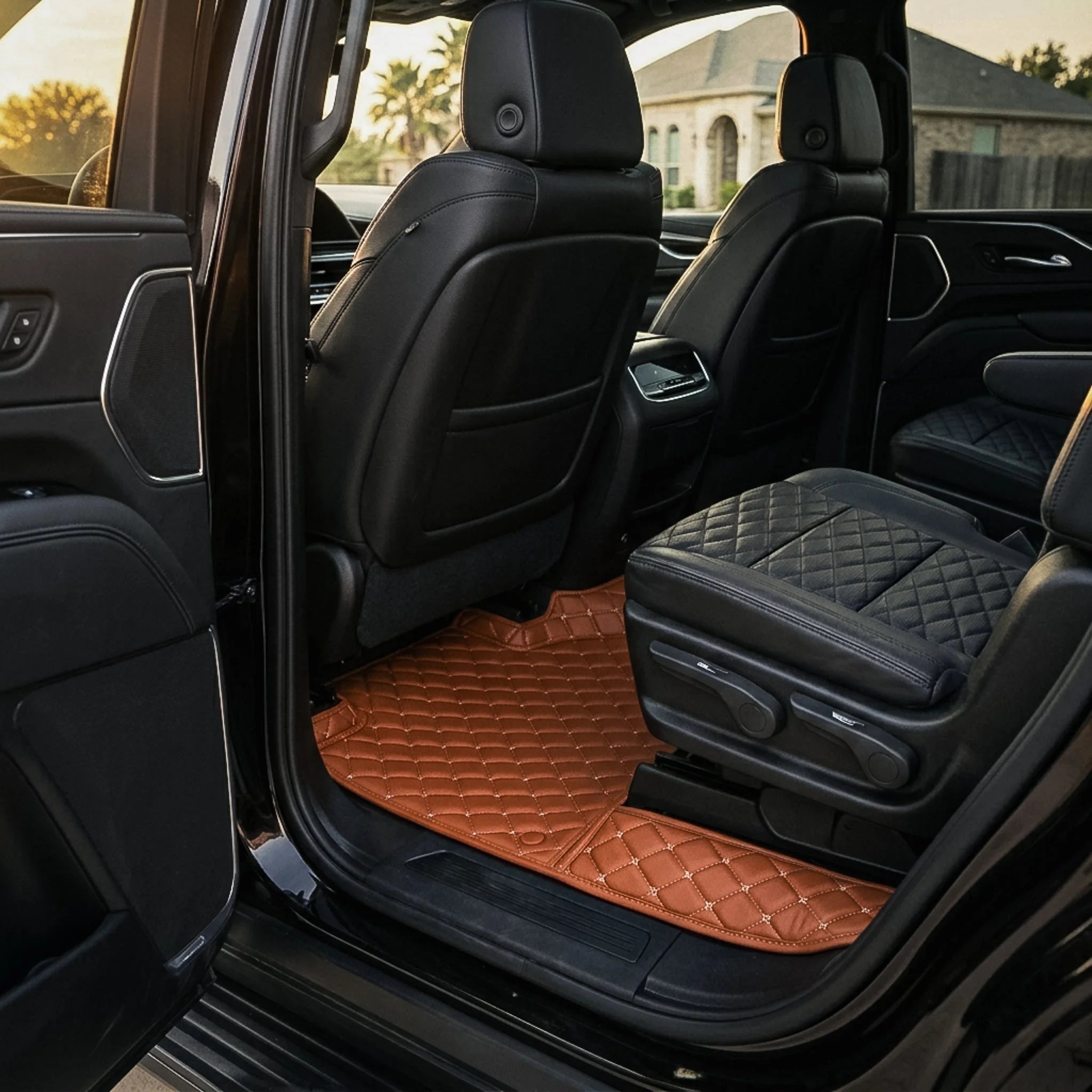 Custom Fit SUV Mats - Caramel Brown - Diamond