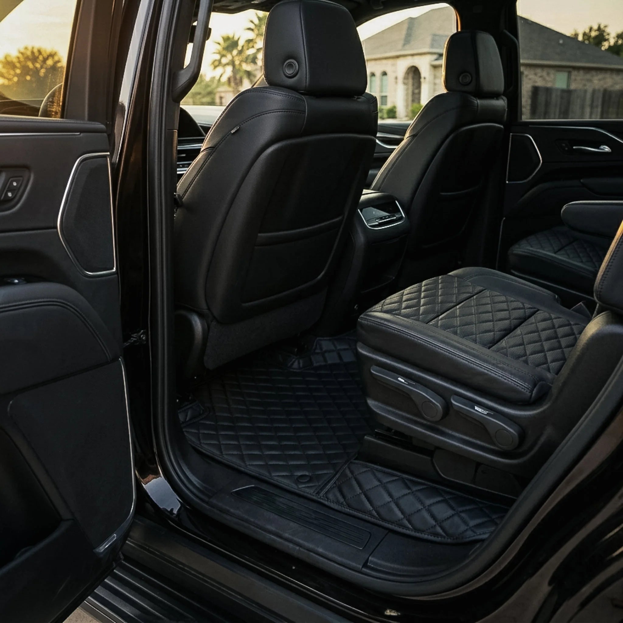 Custom Fit SUV Mats - All Black - Diamond