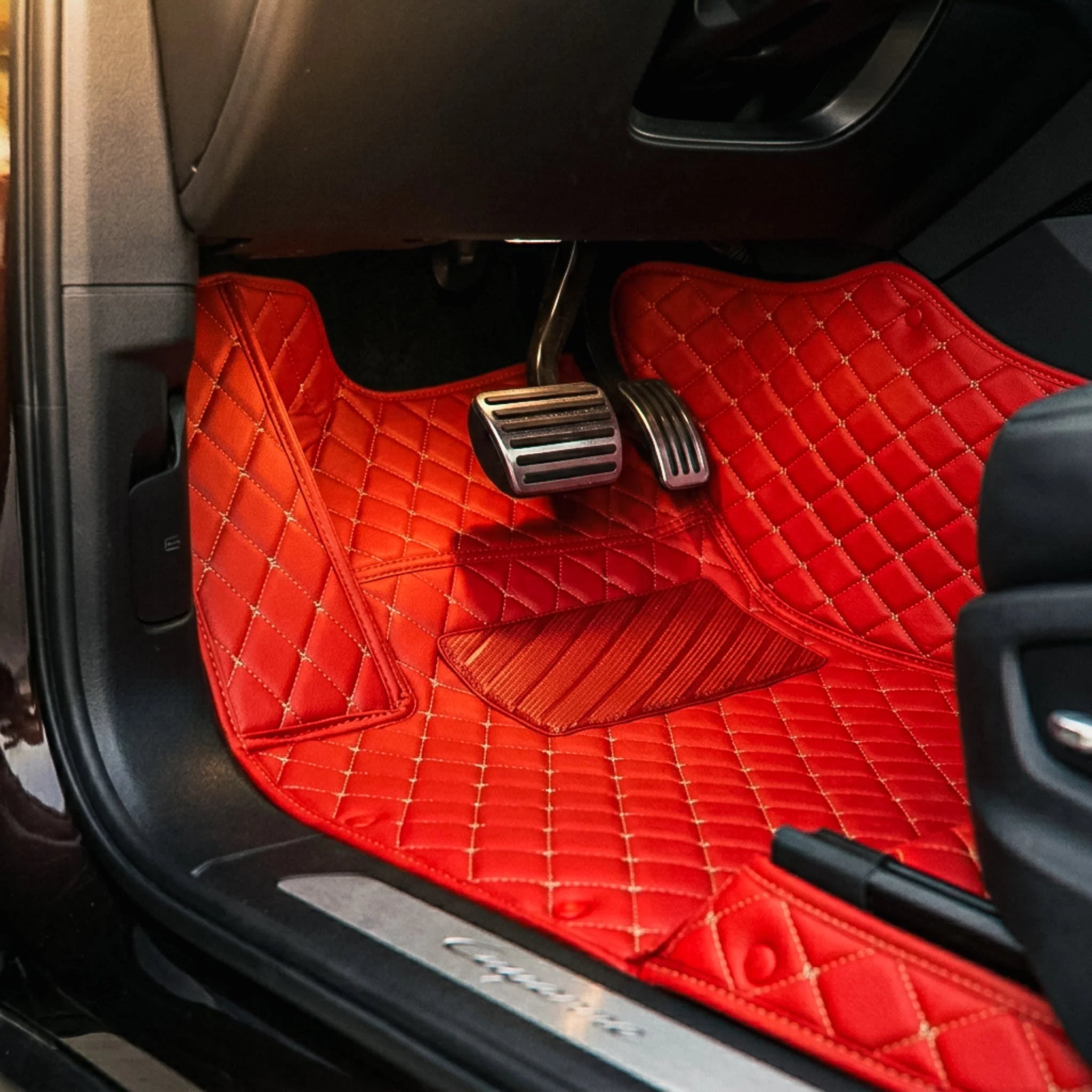 Custom Fit SUV Mat - Ferrari Red - Diamond