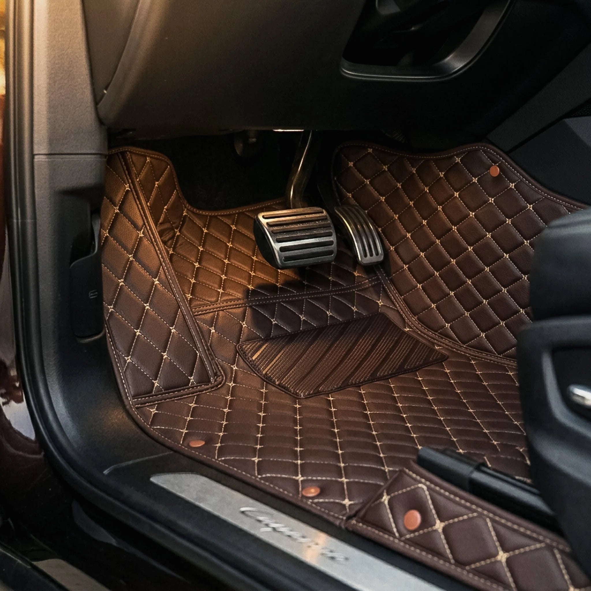 Custom Fit SUV Mat  - Chocolate Brown - Diamond