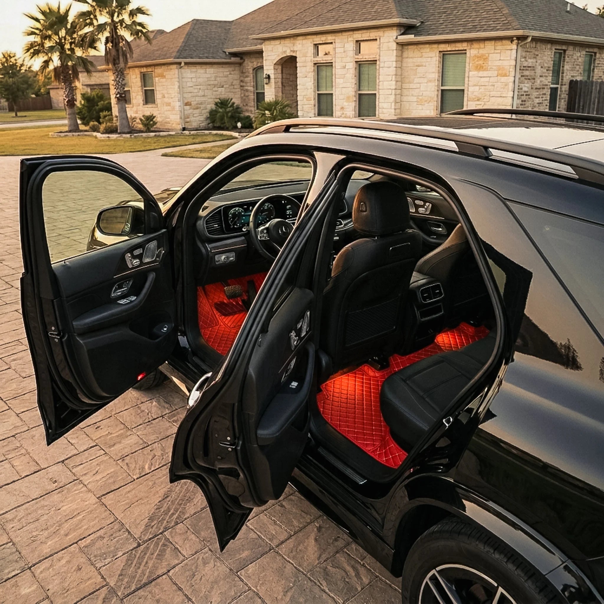 Custom Fit SUV Mat - Ferrari Red - Diamond