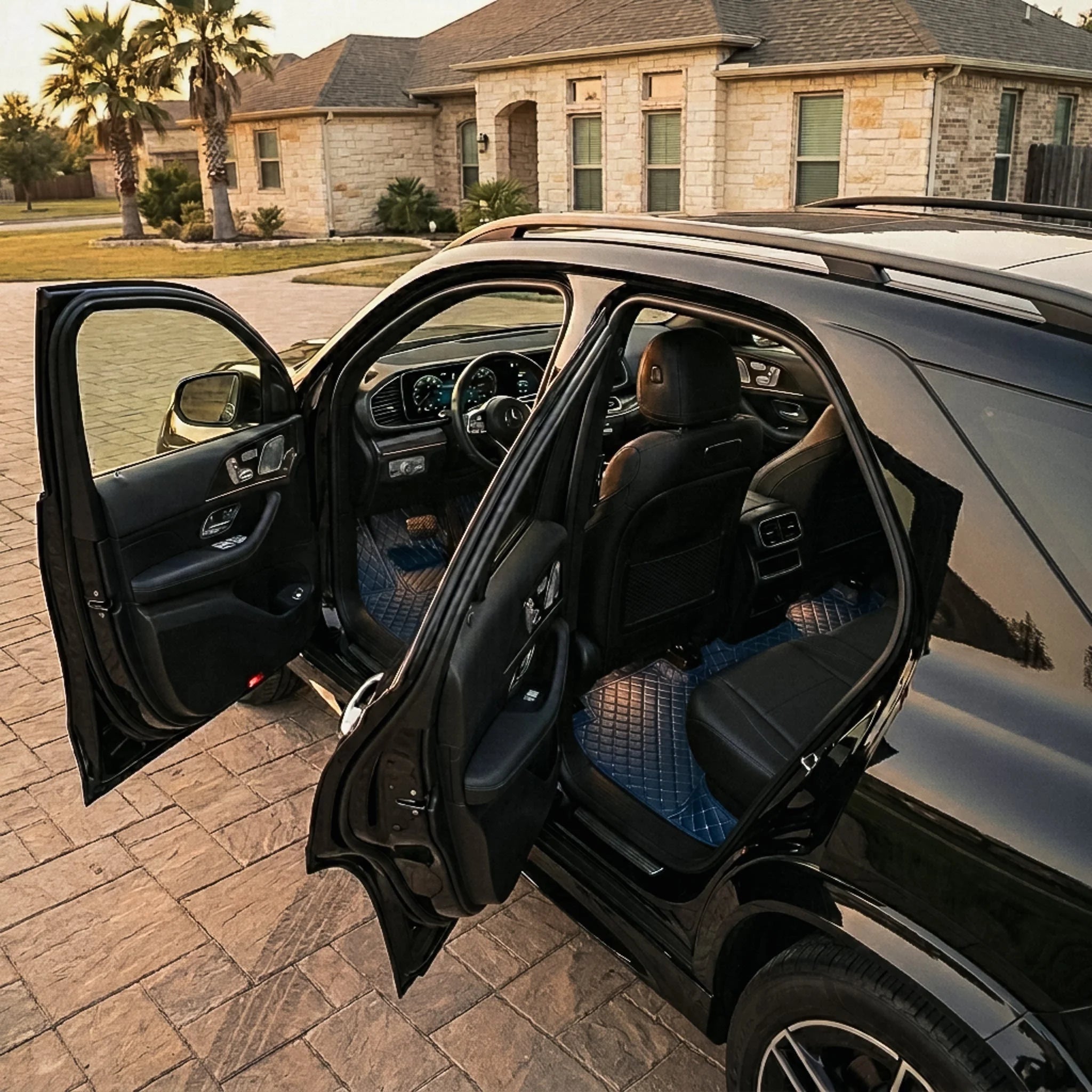 Custom Fit SUV Mat  - Vintage Blue - Diamond