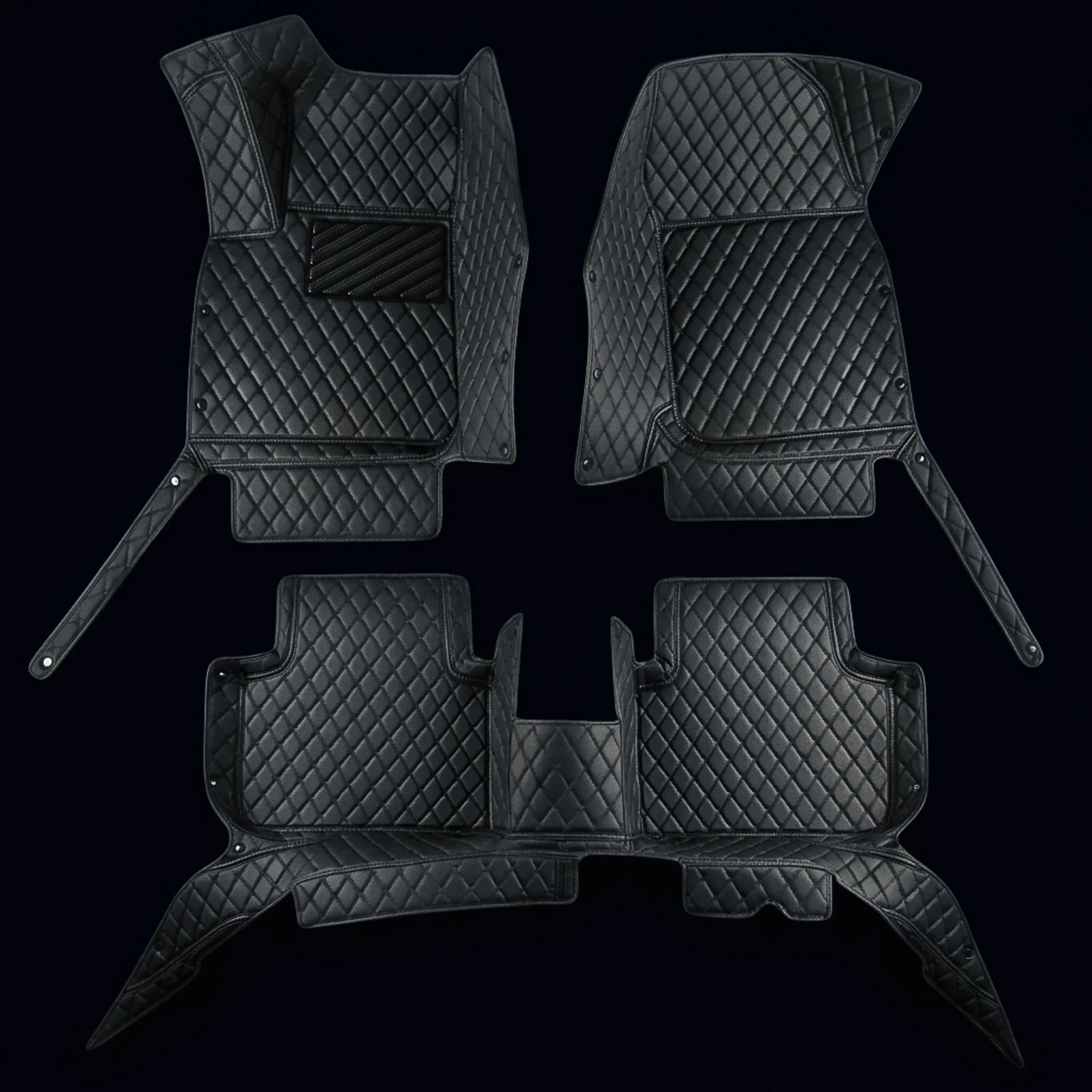 Custom Fit SUV Mats - All Black - Diamond